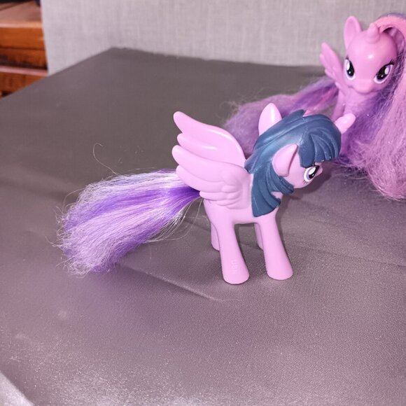My Little Pony Lot of 4 Gen 3 & 4 Blue Belle Twilight Sparkle Blue Purple Pink - Picture 3 of 9